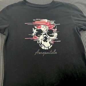 Black aero shirt, skull
